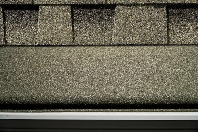 Stone Gray stone coated gutter protection