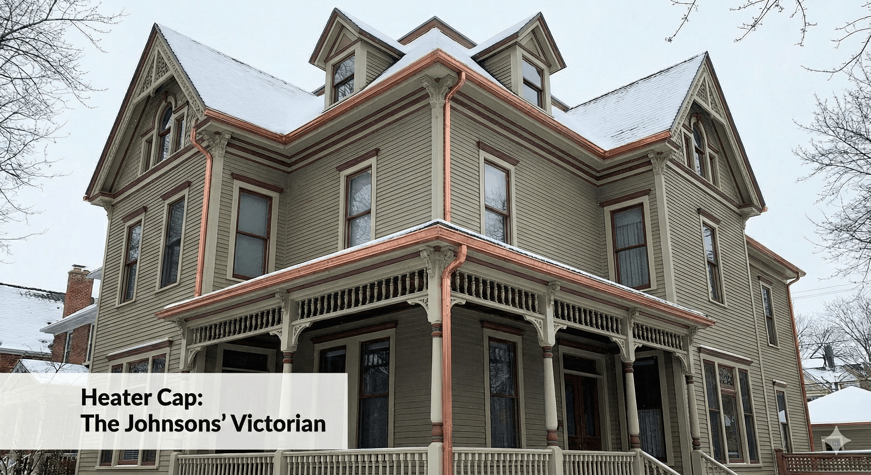 Heated gutter system installed on Lincoln Park Victorian home