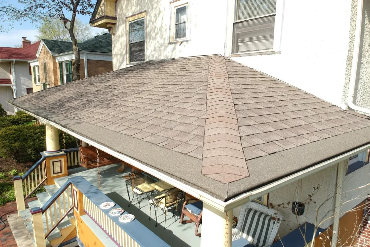 Ice dam forming on house gutter causing water damage